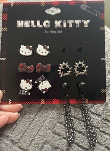 Set orecchini punk hello - set, kitty