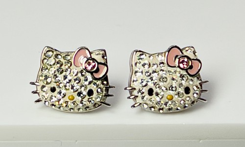 Orecchini perno hello kitty - a,