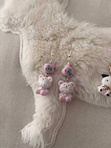 Orecchini hello kitty orso - orecchini,