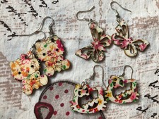 3 Paia Orecchini Hello Kitty