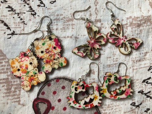 Paia orecchini hello kitty - hello,