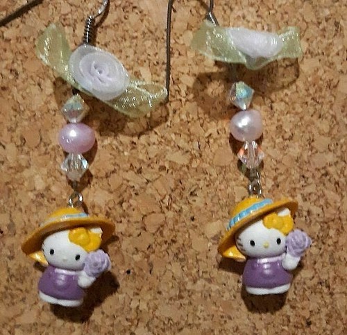 Orecchini hello kitty con - kitty,