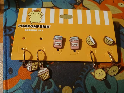 Orecchini pompompurin mai - orecchini,