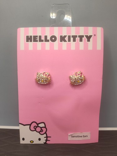 Orecchini perno hello - hello, kitty
