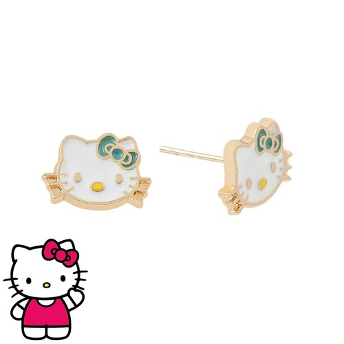 Orecchini perno hello - hello, kitty