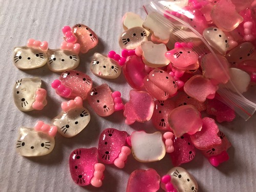 Cabochon resina hello kitty - resina,
